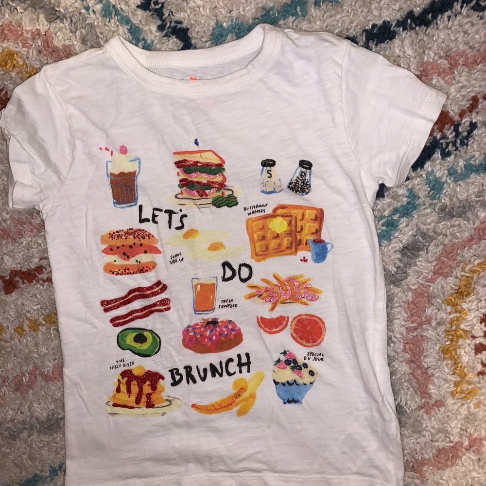 Crewcuts White Food Graphic Short Sleeve Tees